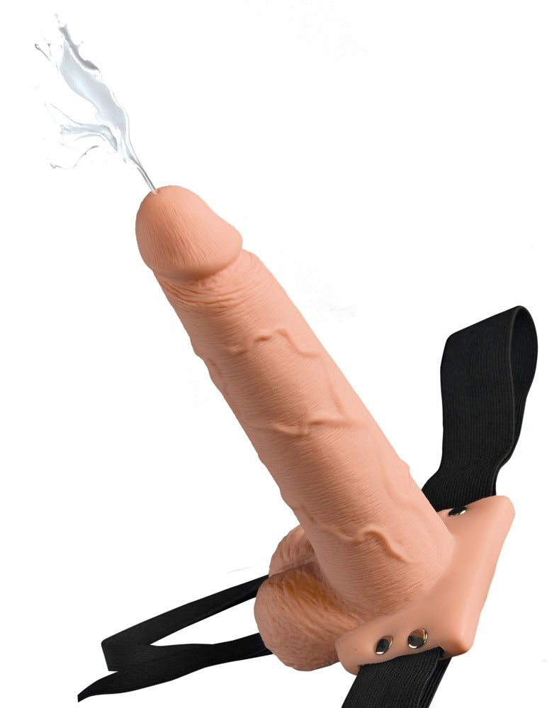 Fetish Fantasy Hollow Strap-on Squirting · duté připínací dildo · 21,6 cm