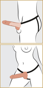 Fetish Fantasy Hollow Strap-on Squirting · duté připínací dildo · 21,6 cm