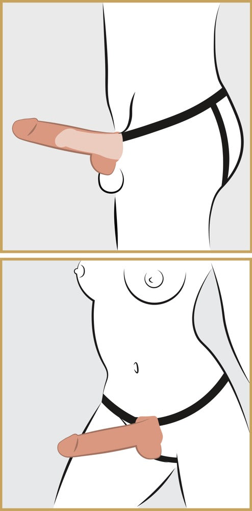Fetish Fantasy Hollow Strap-on Squirting · duté připínací dildo · 25,4 cm