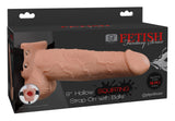 Fetish Fantasy Hollow Strap-on Squirting · duté připínací dildo · 25,4 cm