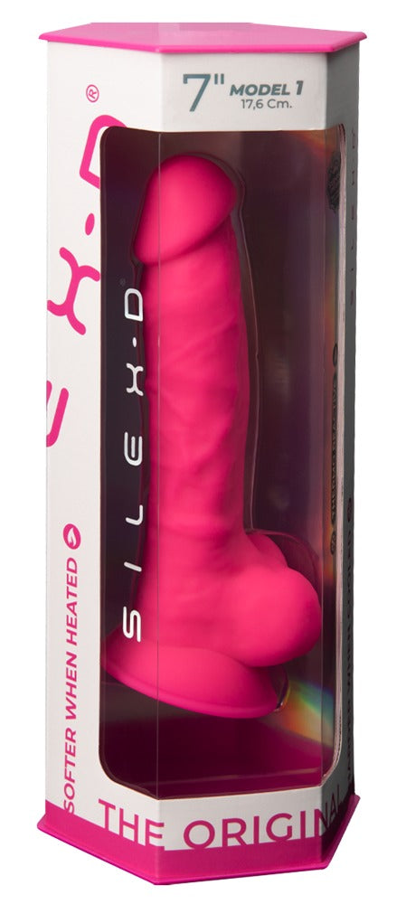 Silexd Model 1 · realistické dildo s přísavkou · růžová