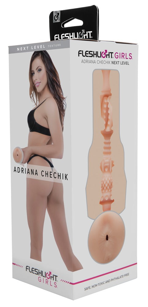 Fleshlight Adriana Chechik Next Level · masturbátor s otiskem anusu