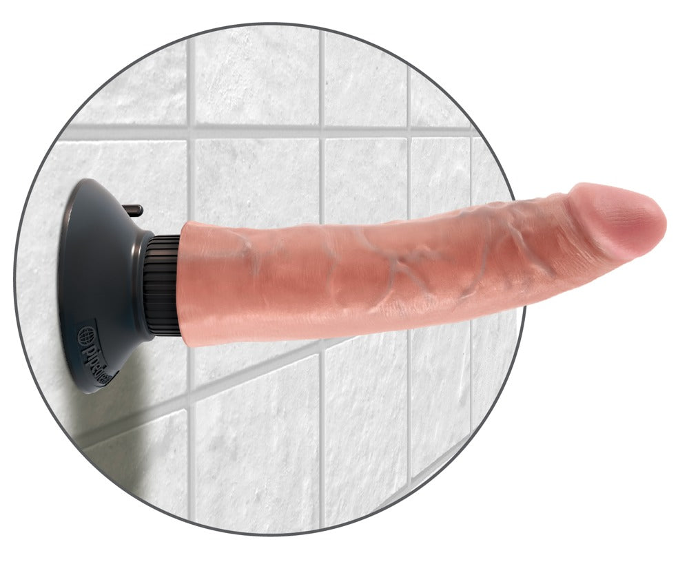 King Cock 7 Vibrating Cock · realistický vibrátor s ohebným dříkem