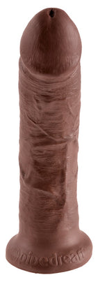 King Cock 8 inch · realistické dildo s přísavkou, hnědá