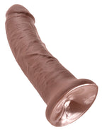 King Cock 8 inch · realistické dildo s přísavkou, hnědá