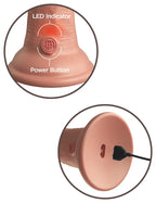 King Cock Elite 6" Vibrating Dual Density Silicone Cock · realistické vibrační dildo · světlá