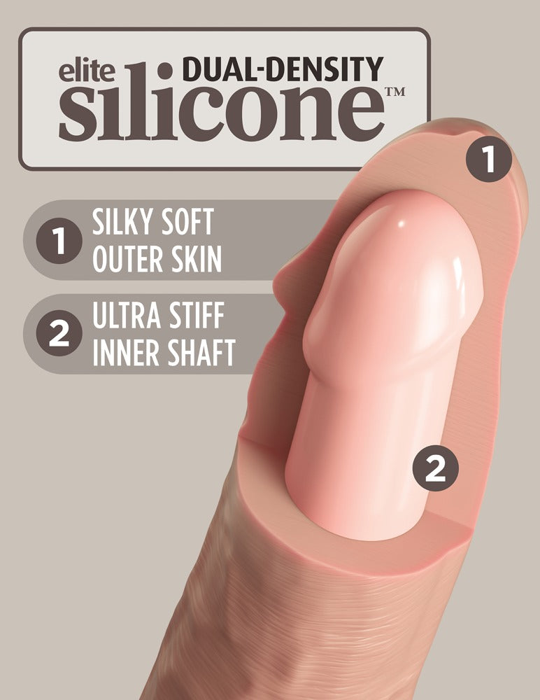 King Cock Elite 9 Dual Density Vibrating Cock · vibrátor s dálkovým ovládáním