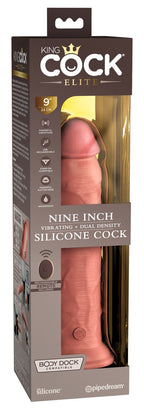 King Cock Elite 9 Dual Density Vibrating Cock · vibrátor s dálkovým ovládáním