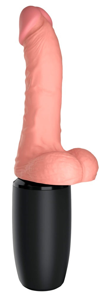 King Cock Plus 6.5 Thrusting Cock with Balls · přirážecí vibrátor s ohřevem
