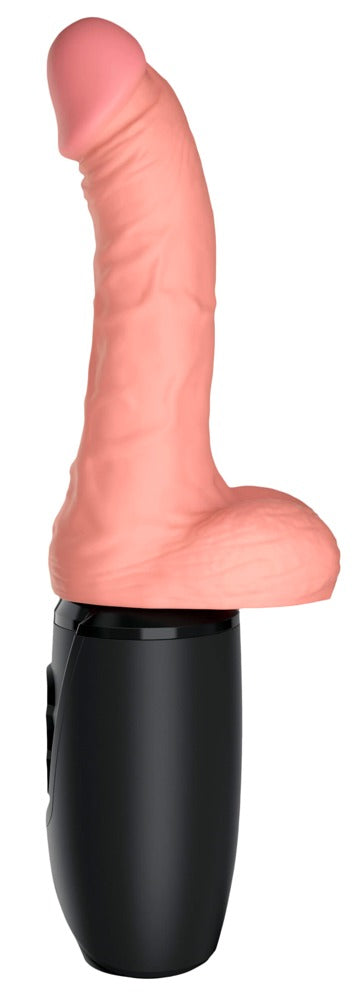 King Cock Plus 6.5 Thrusting Cock with Balls · přirážecí vibrátor s ohřevem