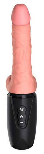 King Cock Plus 6.5 Thrusting Cock with Balls · přirážecí vibrátor s ohřevem