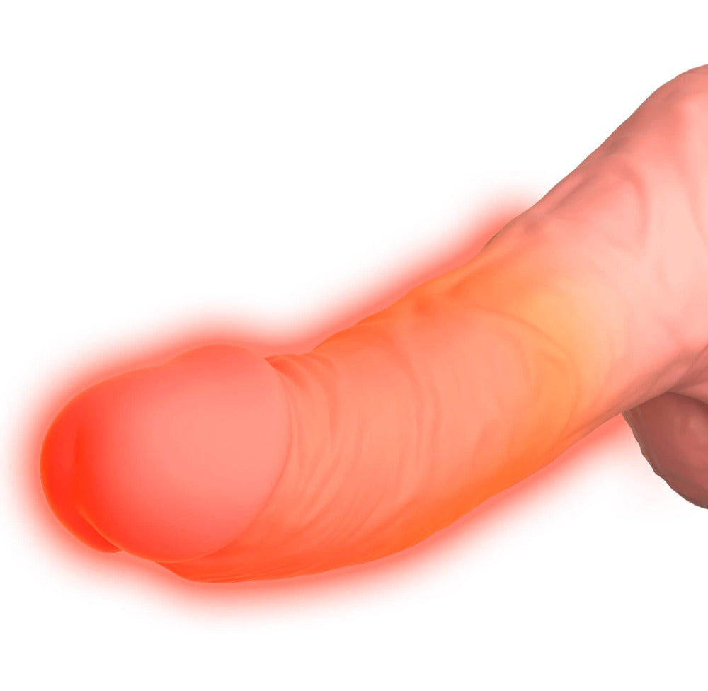 King Cock Plus 6.5 Thrusting Cock with Balls · přirážecí vibrátor s ohřevem
