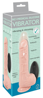 Medical Silicone RC Vibrator · realistický vibrátor s rotací a přírazy