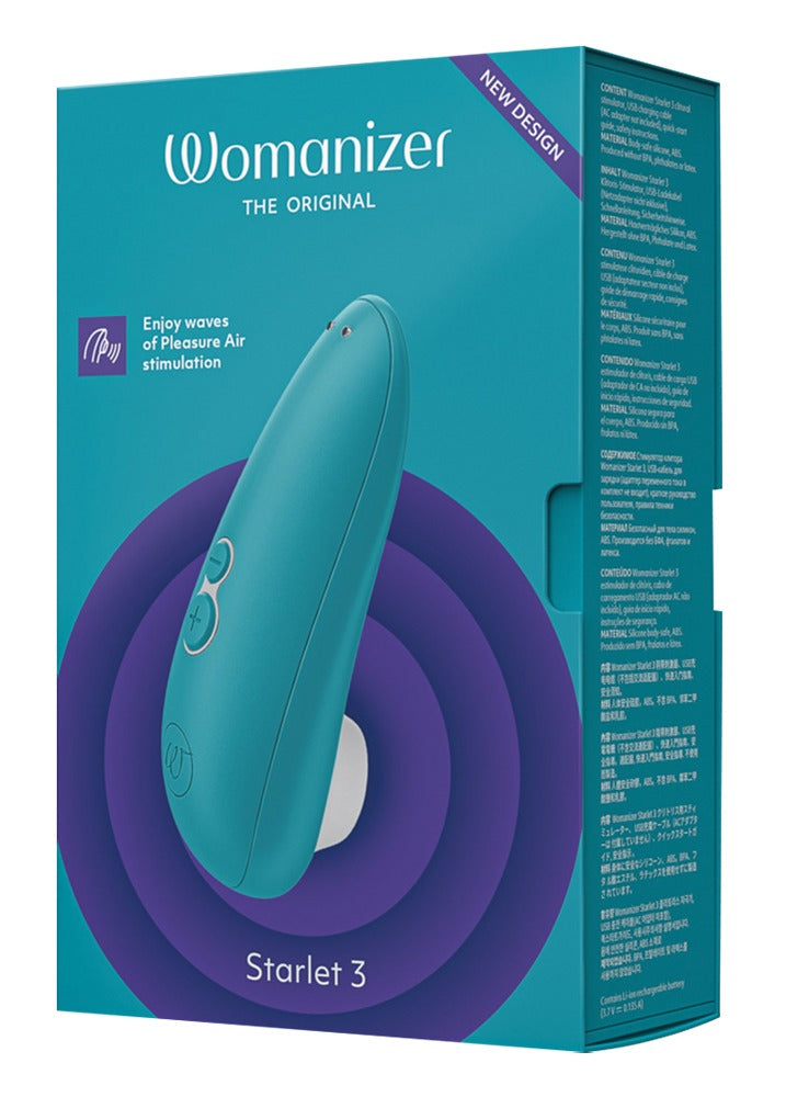 Womanizer Starlet 3 · tlakový stimulátor klitorisu, tyrkysová
