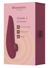 Womanizer Classic 2 · tlakový stimulátor klitorisu, bordó