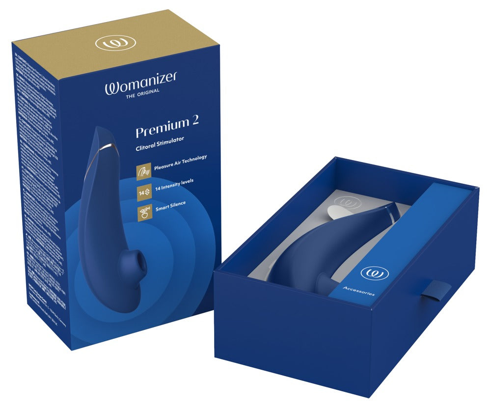 Womanizer Premium 2 · tlakový stimulátor klitorisu · borůvková