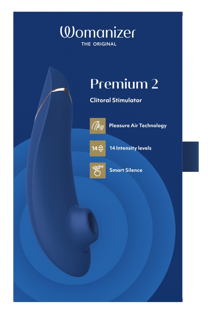 Womanizer Premium 2 · tlakový stimulátor klitorisu · borůvková