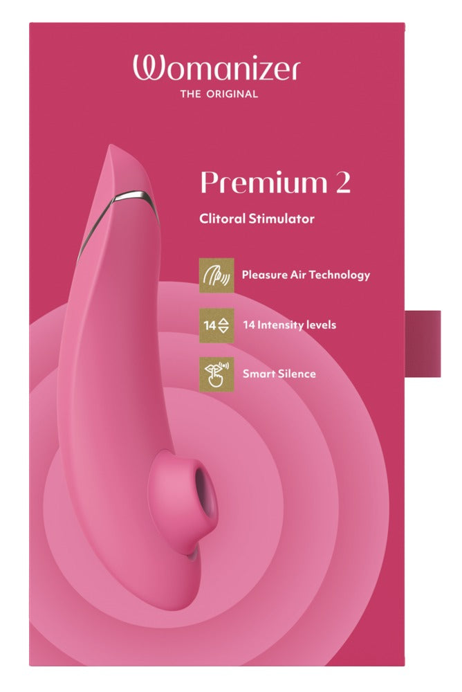 Womanizer Premium 2 · tlakový stimulátor klitorisu · malinová