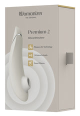 Womanizer Premium 2 · tlakový stimulátor klitorisu · šedá