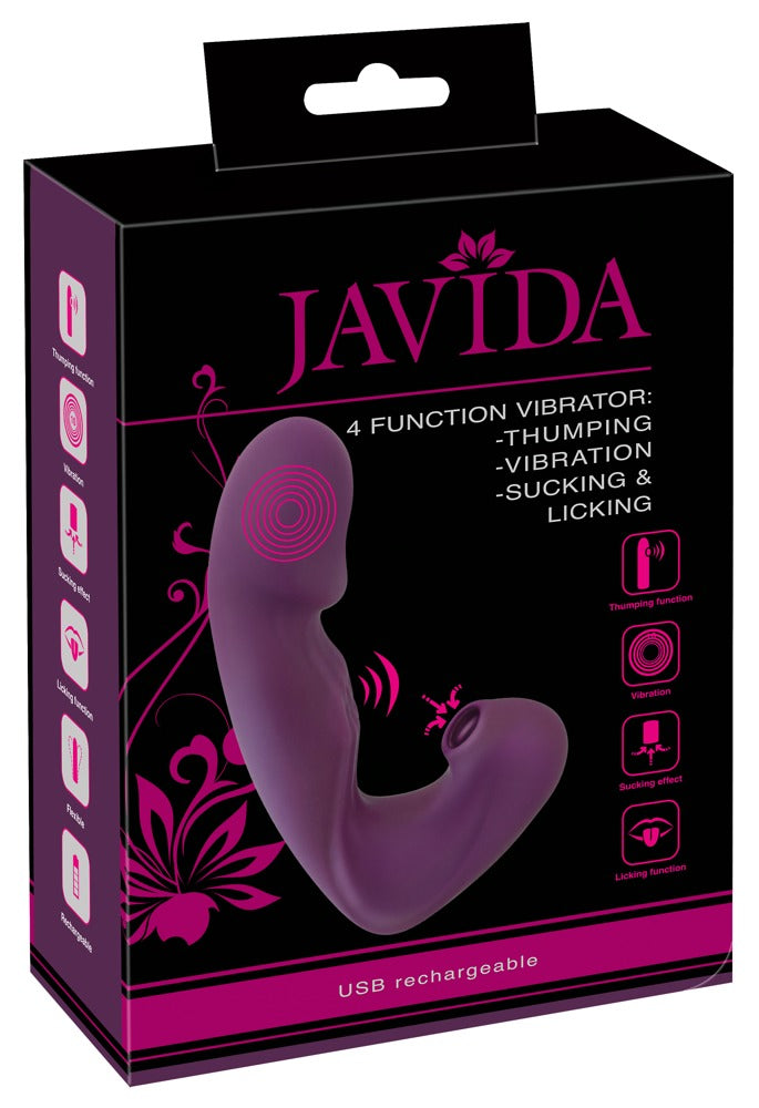 Javida 4 Function Vibrator · vibrátor se sáním na klitoris