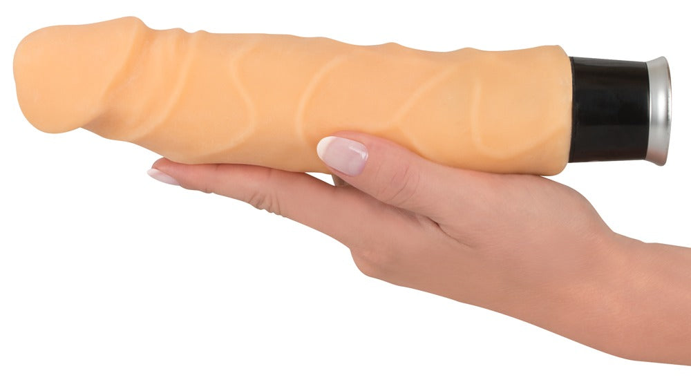 Nature Skin Big Vibe · realistický vibrátor 23 cm · světle tělová