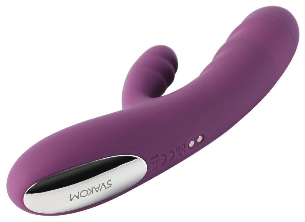 Svakom Avery · rabbit vibrátor s přirážením · lila