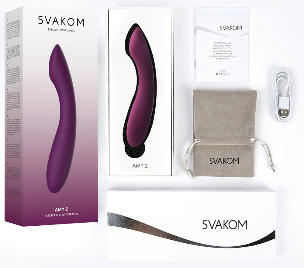 Svakom Amy 2 · vibrátor na bod G a klitoris · fialová