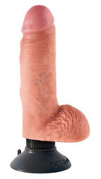 King Cock 7 Vibrating Cock with Balls · vibrátor s varlaty