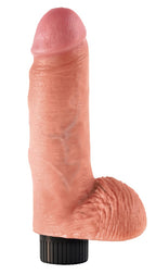 King Cock 7 Vibrating Cock with Balls · vibrátor s varlaty