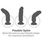 King Cock 7 Vibrating Cock with Balls · vibrátor s varlaty