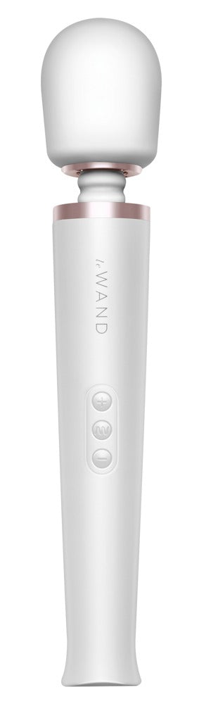 Le Wand Rechargeable Vibrating Massager · masážní hlavice · perleťově bílá