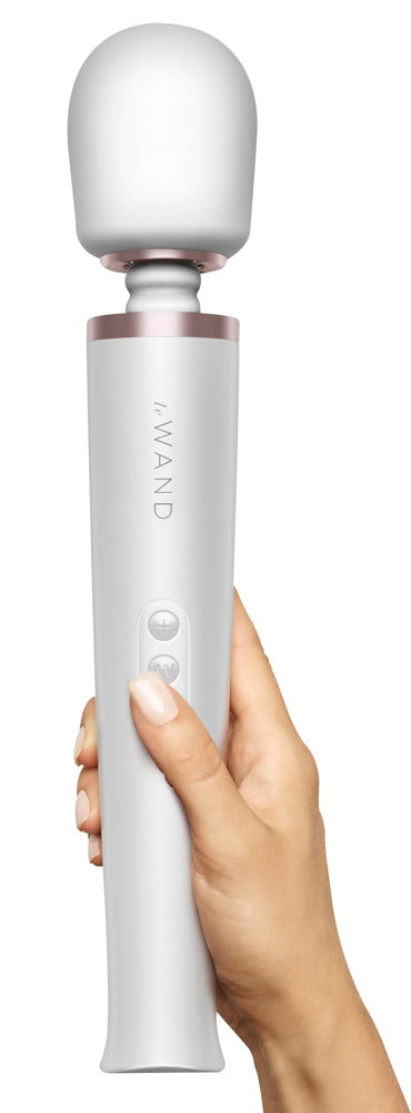 Le Wand Rechargeable Vibrating Massager · masážní hlavice · perleťově bílá