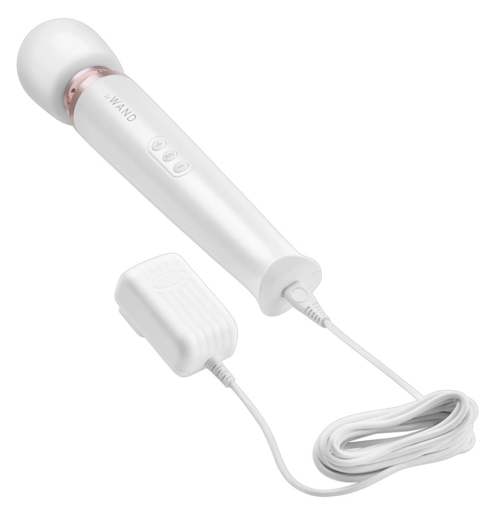 Le Wand Rechargeable Vibrating Massager · masážní hlavice · perleťově bílá