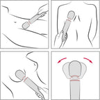 Le Wand Rechargeable Vibrating Massager · masážní hlavice · perleťově bílá