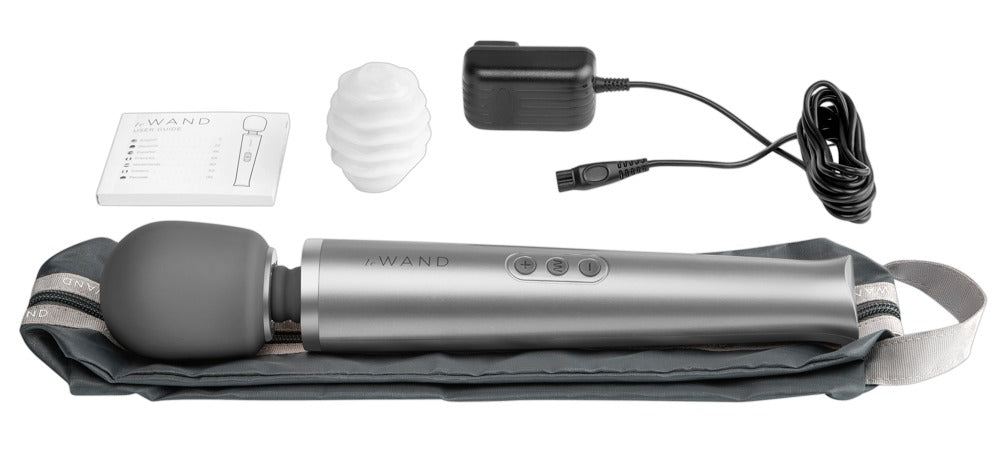 Le Wand Rechargeable Vibrating Massager · masážní hlavice · šedá