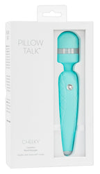 Pillow Talk Cheeky · vibrační masážní hlavice, tyrkysová