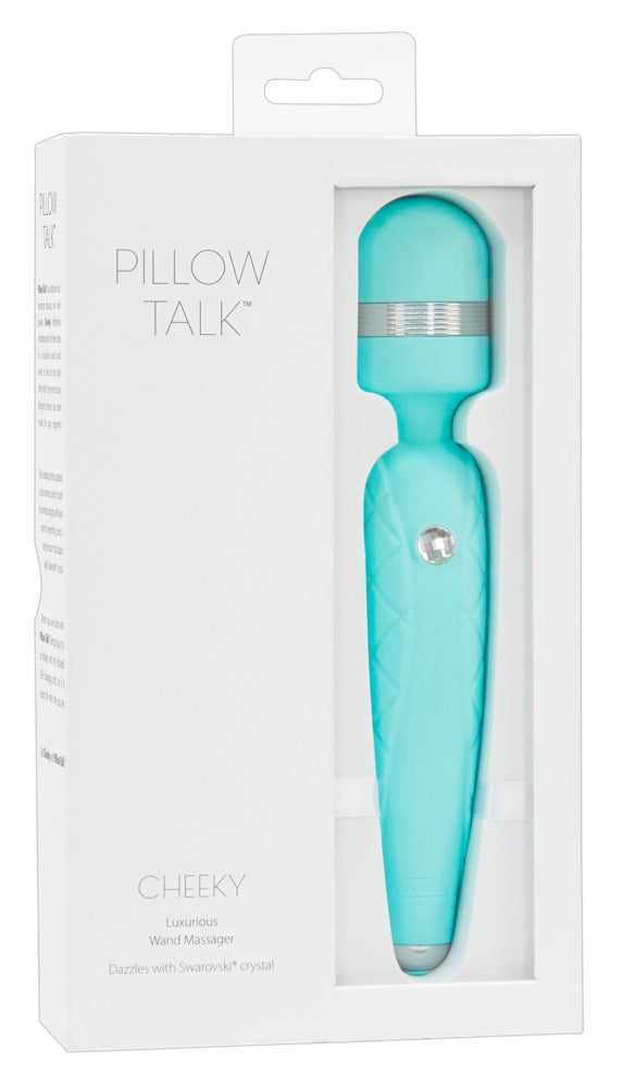 Pillow Talk Cheeky · vibrační masážní hlavice, tyrkysová