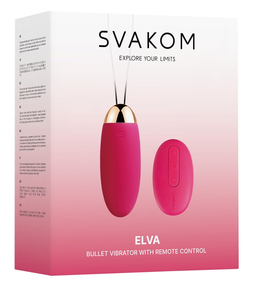 Svakom Elva · vibrační vajíčko s dálkovým ovládáním · švestkově červená