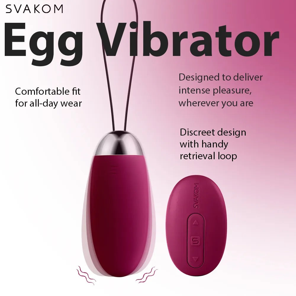 Svakom Elva · vibrační vajíčko s dálkovým ovládáním · fialová
