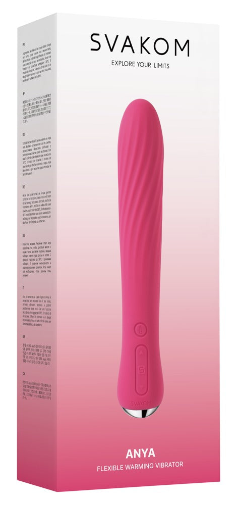 SVAKOM Anya Plum Red · vibrátor s vyhřívací funkcí