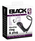 Black Velvets Vibrating Ring & Plug · anální kolík s erekčním kroužkem