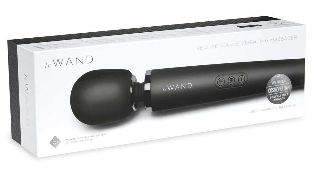 Le Wand Rechargeable Vibrating Massager · masážní hlavice · černá