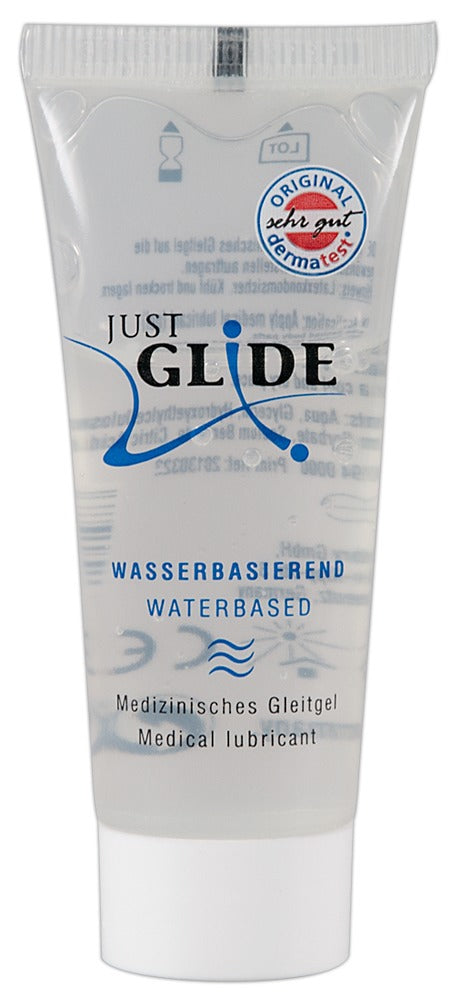 Just Glide · lubrikační gel na vodní bázi, 20 ml
