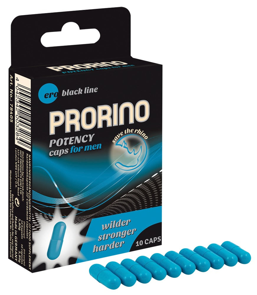 Prorino Potency Caps · doplněk stravy pro muže (10 ks)