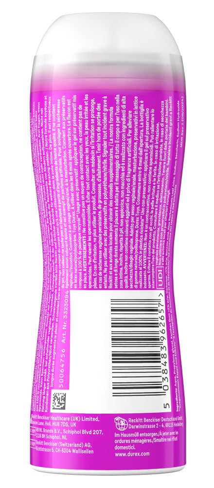 Durex Play Massage · masážní gel a lubrikant 2 v 1 s aloe vera, 200 ml