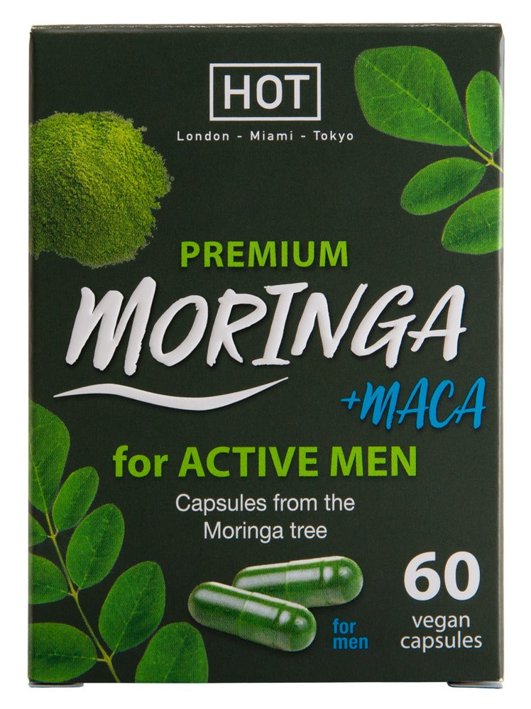 Hot Pure Moringa + Maca Man Power · doplněk stravy pro muže (60 kapslí)