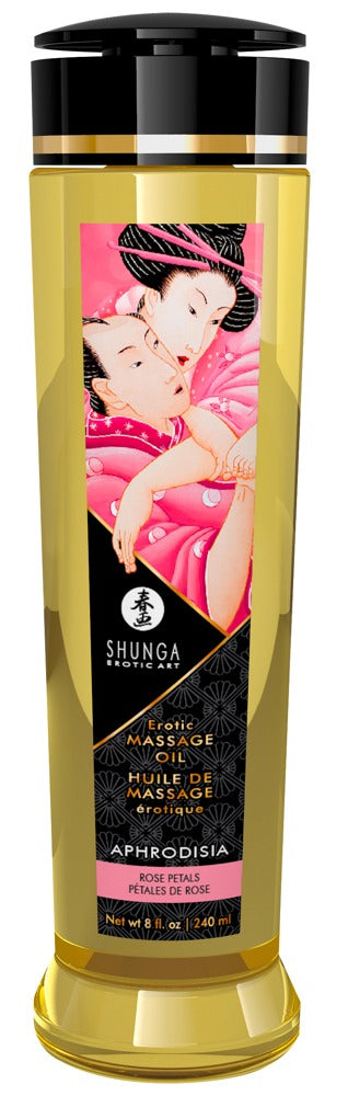 Shunga Erotic Massage Oil Aphrodisia · masážní olej, růže, 240 ml