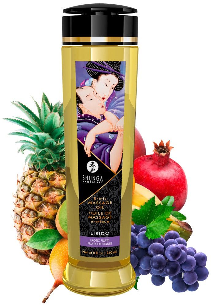 Shunga Erotic Massage Oil Libido · masážní olej 240 ml, exotické ovoce