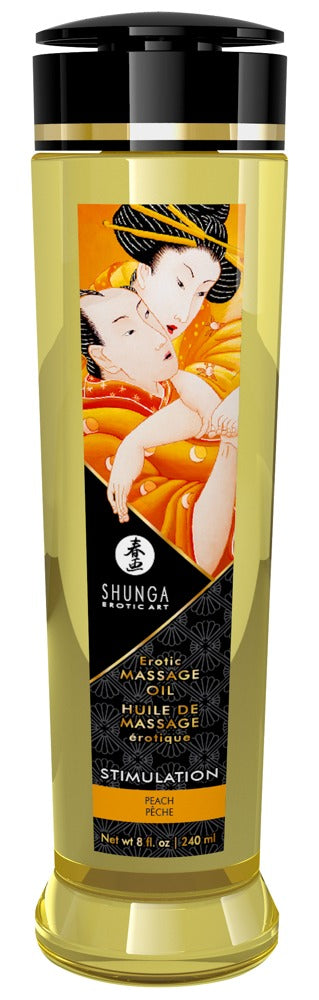 Shunga Erotic Massage Oil Stimulation · masážní olej, broskev, 240 ml