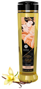 Shunga Erotic Massage Oil Desire · masážní olej, vanilka, 240 ml